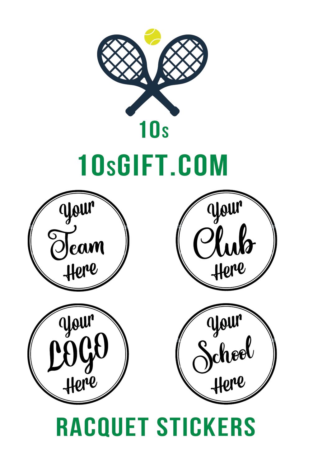Racquet Stickers - Custom
