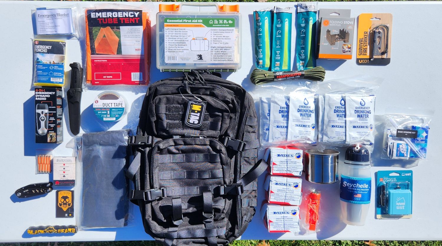 72-Hour Emergency Bag - Black