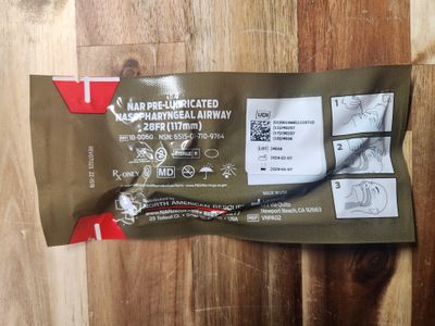North American Rescue Nasopharyngeal Airway 28F - Prelubricated