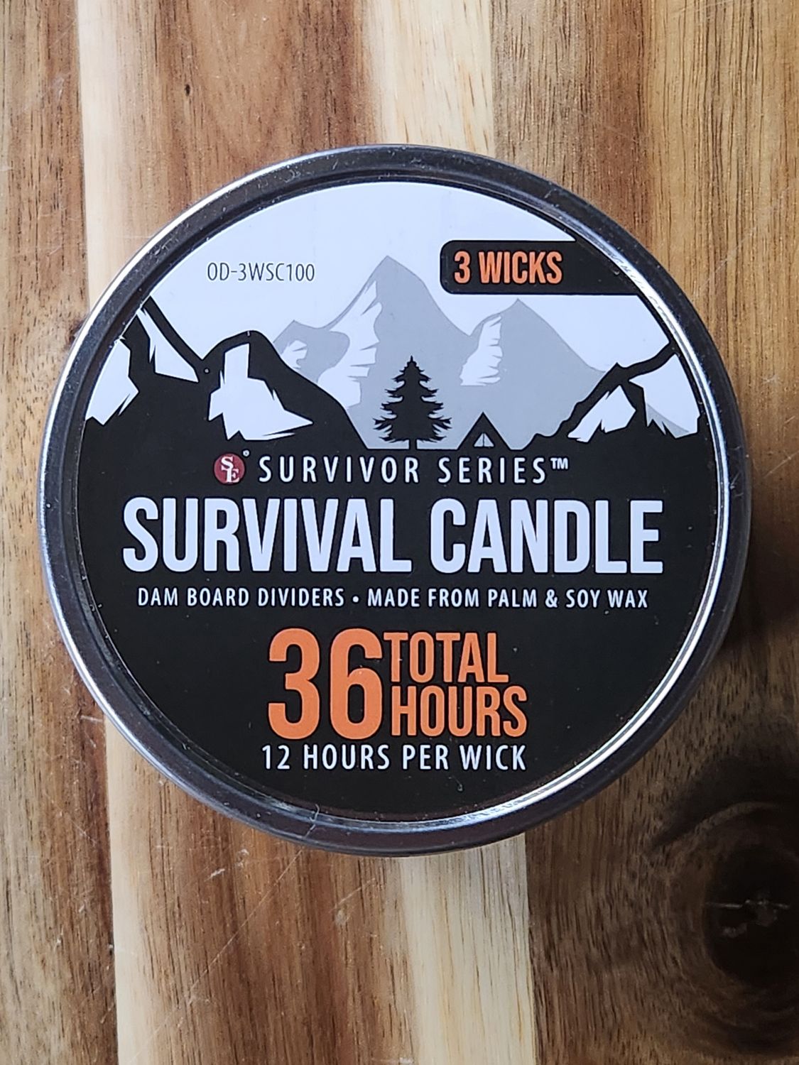 36-Hour 3 wick Emergency Candle