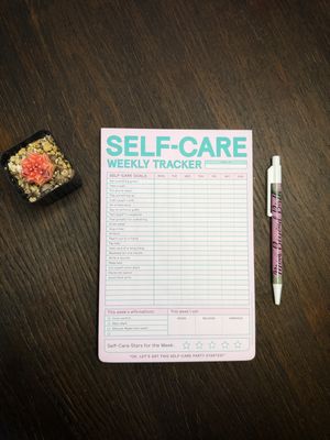 Self-Care Tracker Notepad
