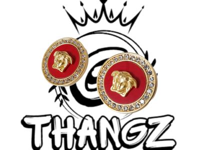 V - Red halo earings