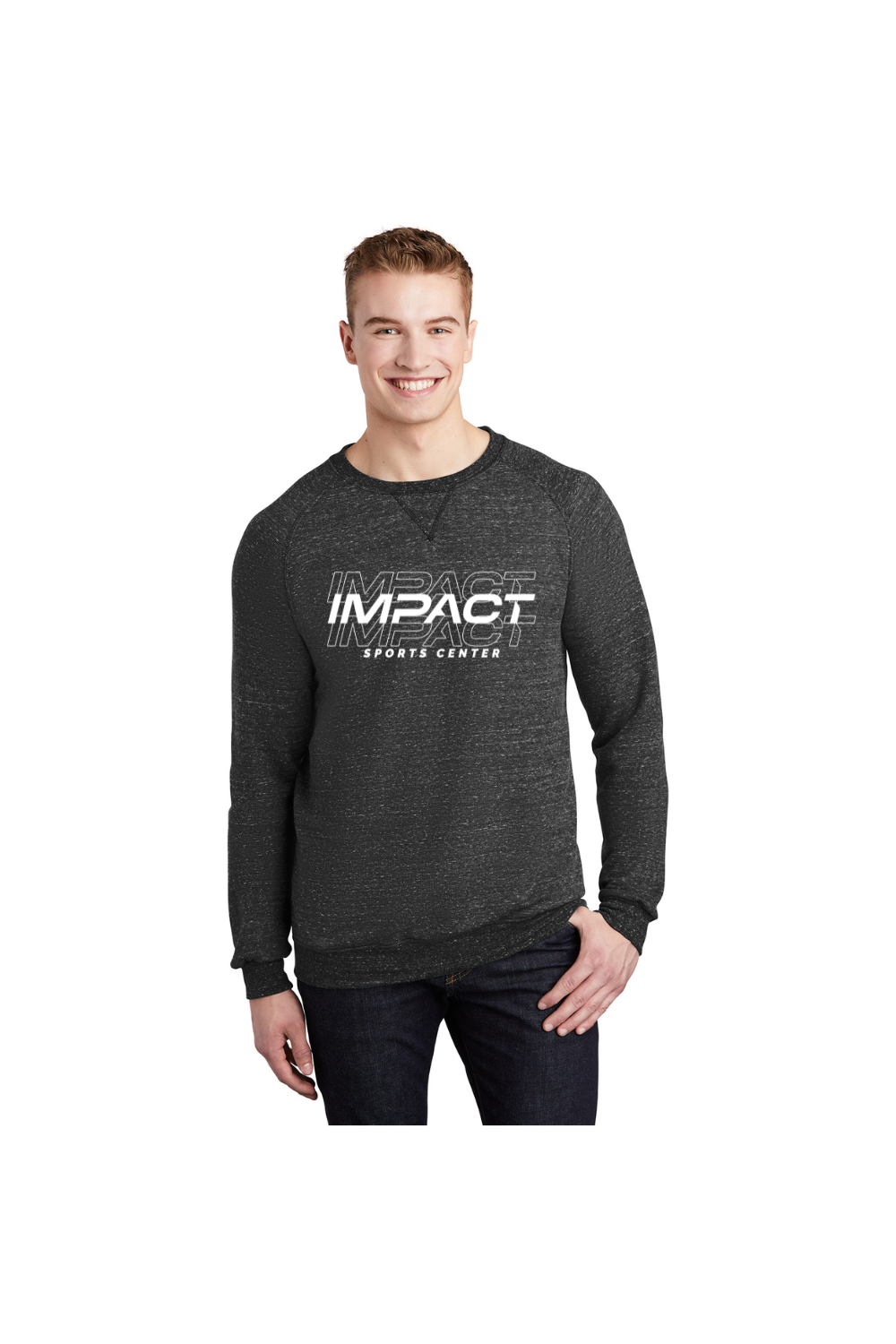 Jerzees ® Snow Heather French Terry Raglan Crew