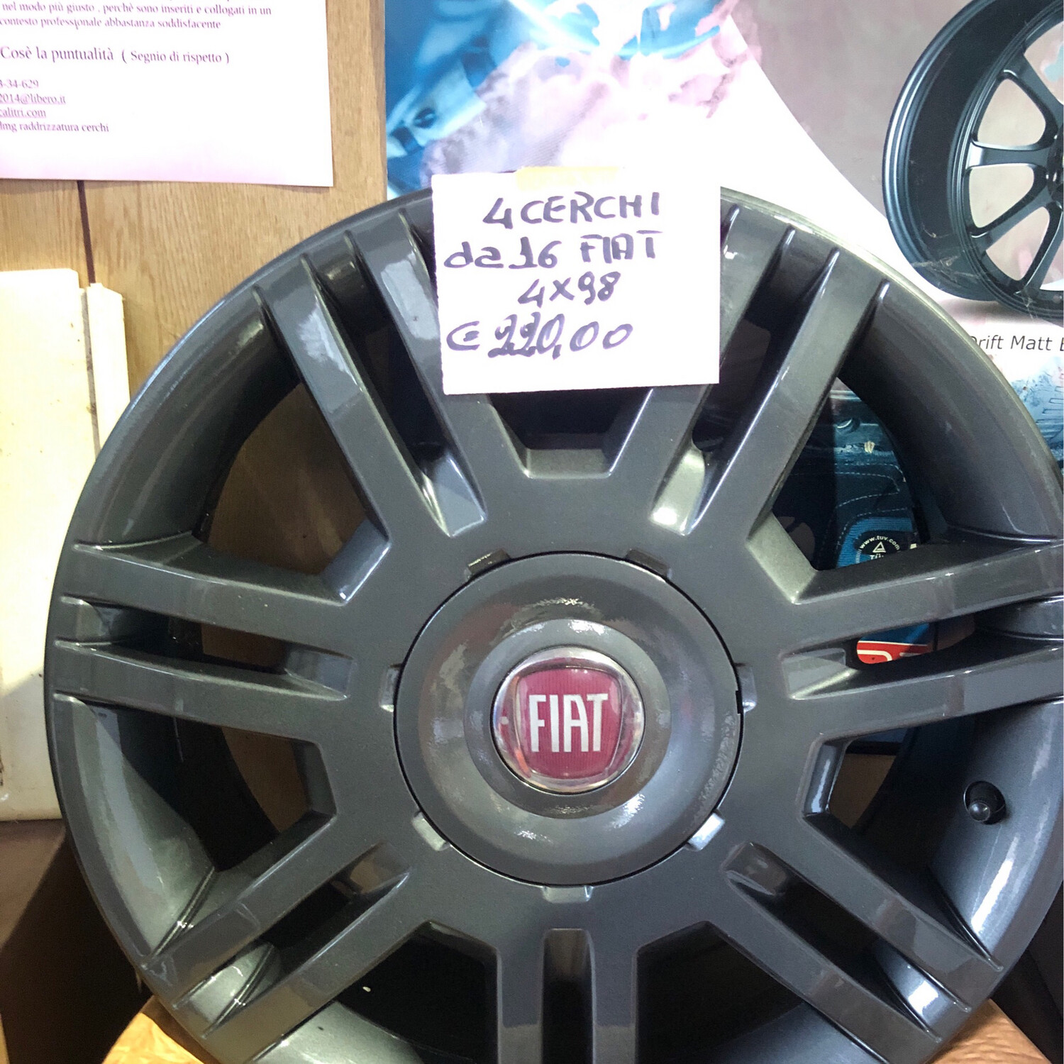 Quattro cerchi da 16 Fiat