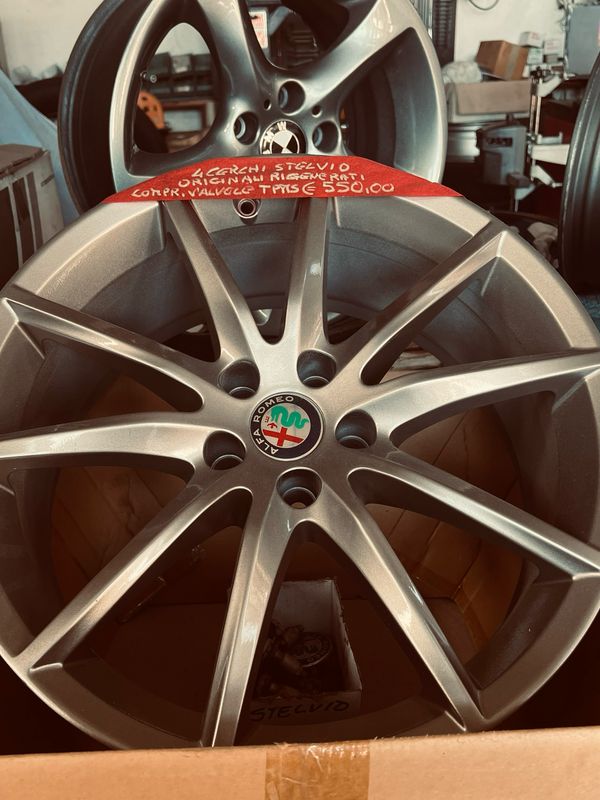 4 cerchi da 19 Alfa Stelvio rigenerati come nuovi