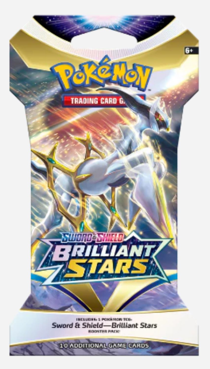 Pokemon TCG Sword and Shield Brilliant Stars Blister Pack (Random art unless request is made at checkout)