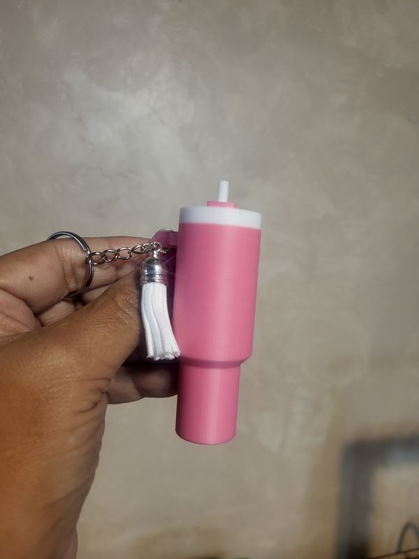 Pretty Pink Chapstick  Tumbler keychain