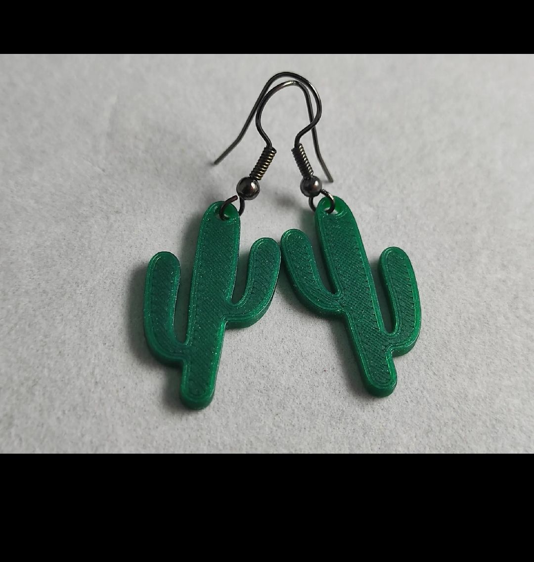 Saguaro cactus earrings