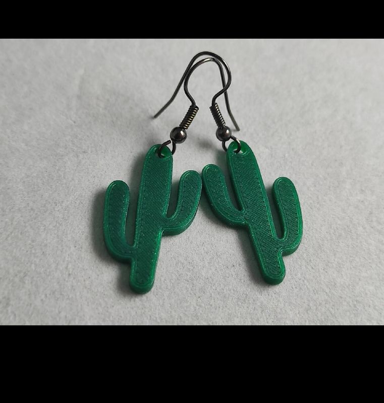 Saguaro cactus earrings
