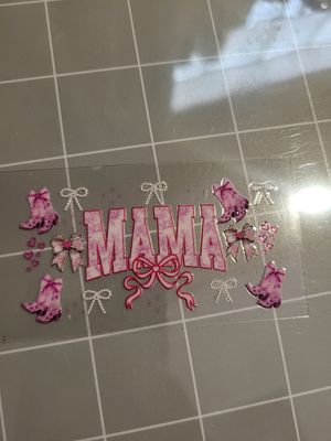 Mini uvdtf wrap - mama pink coquette