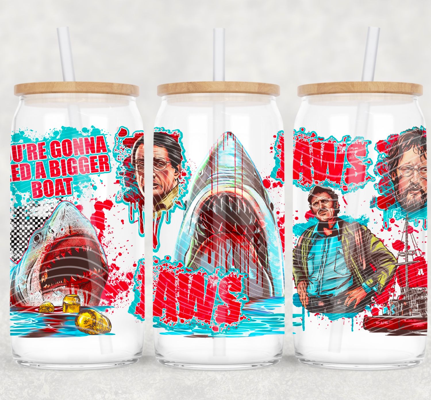 Jaws glass cup