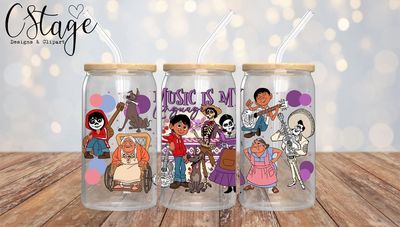 Music is my therapy glass cup