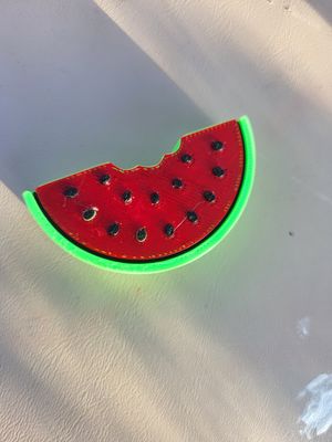 Watermelon 3d strawtopper 8mm