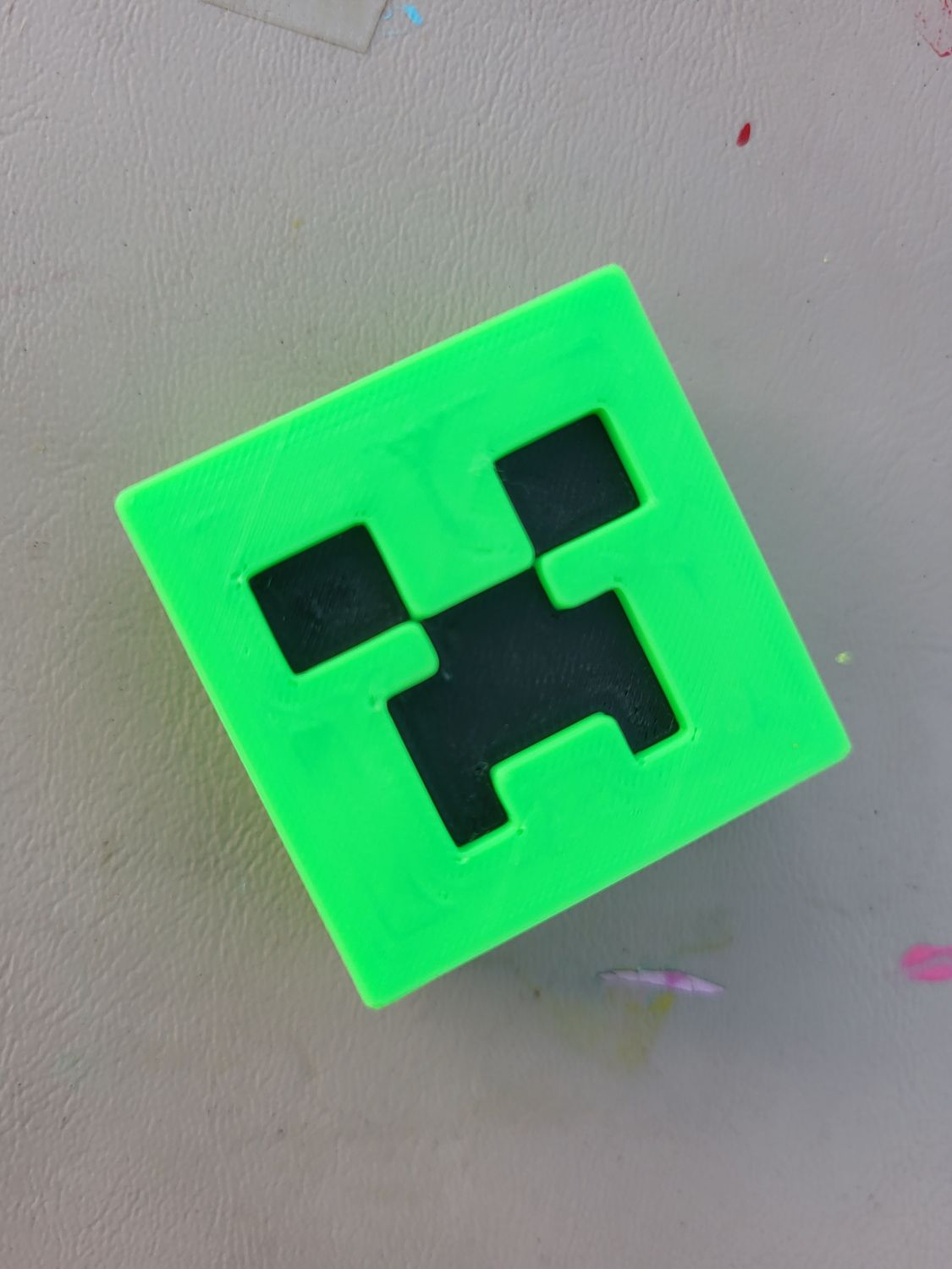 Minecraft creeper 3d strawtopper 8mm
