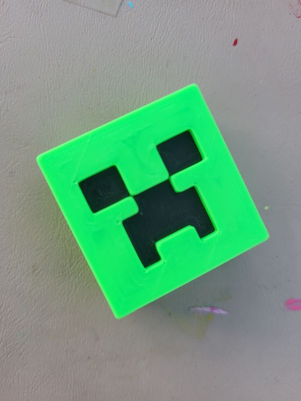 Minecraft creeper 3d strawtopper 8mm