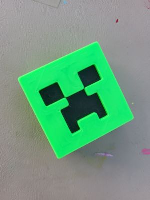 Minecraft creeper 3d strawtopper 8mm