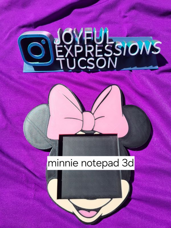 Minnie notepad 3d