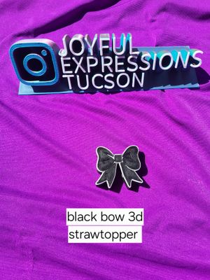 Bows 3d strawtopper