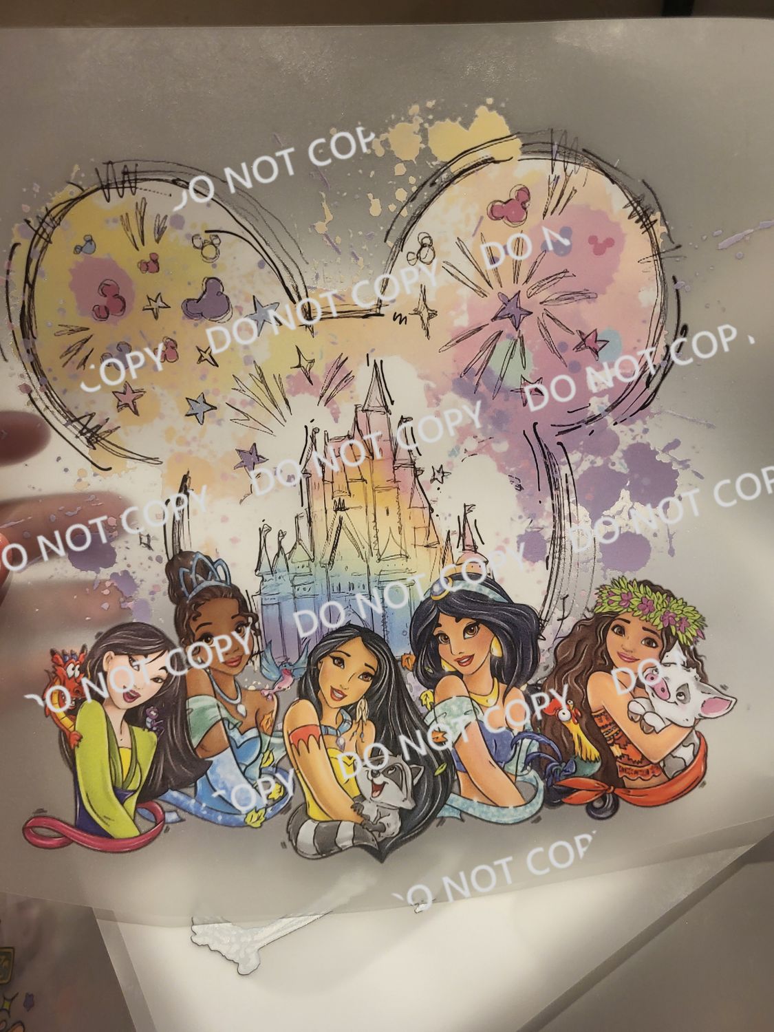 Princess of color dtf transfer