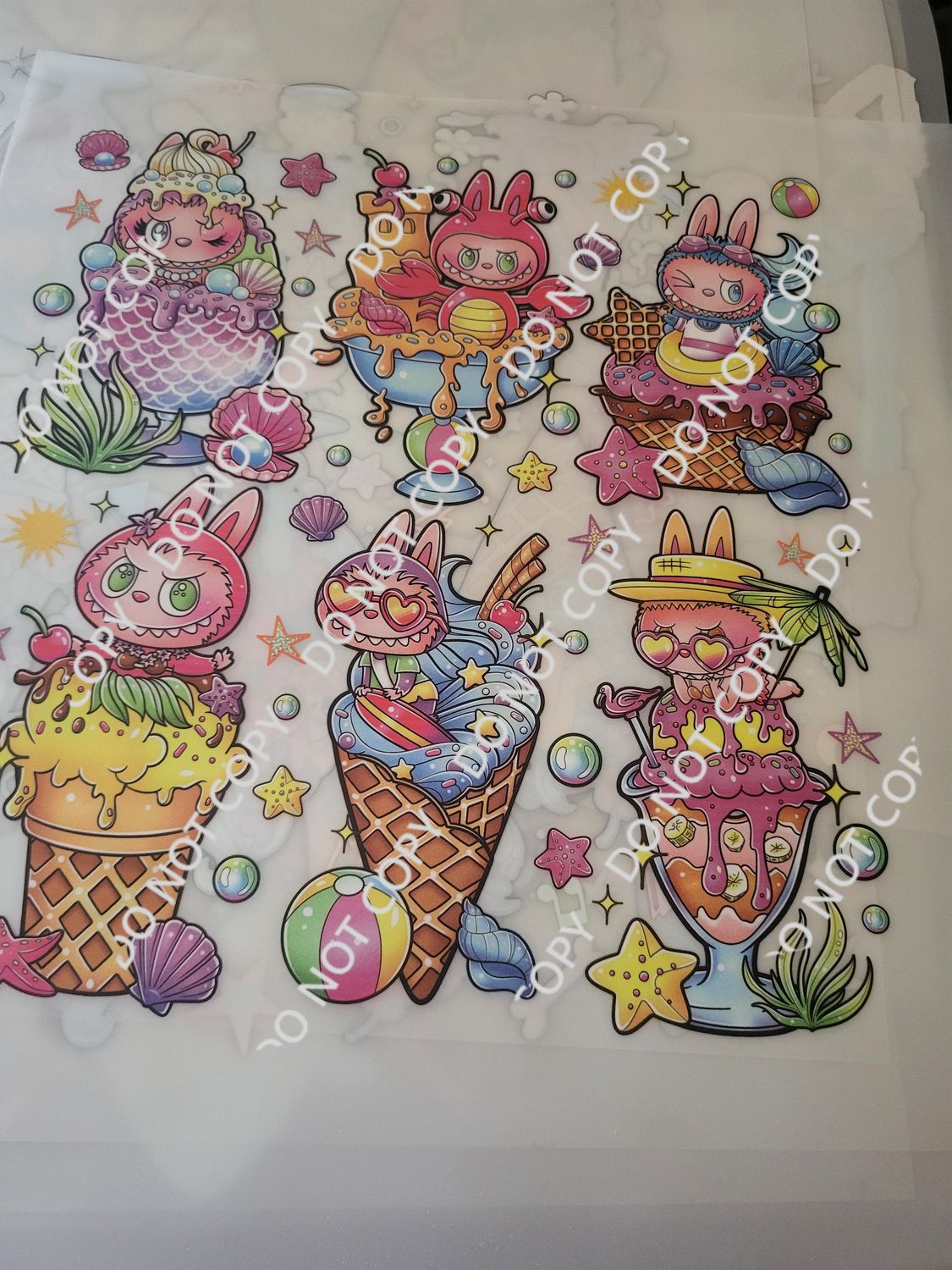Lafufu  icecream dtf transfer