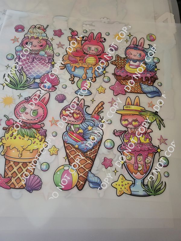 Lafufu  icecream dtf transfer