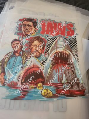Jaws  icecream dtf transfer
