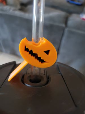 Exclusive Trick r treat lollipop 3d strawtopper