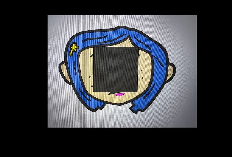 C Girl notepad 3d printed