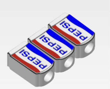 Pepsi 3d strawtopper 8mm