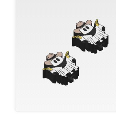 Chuckito Ghost Pew Pew Strawtopper