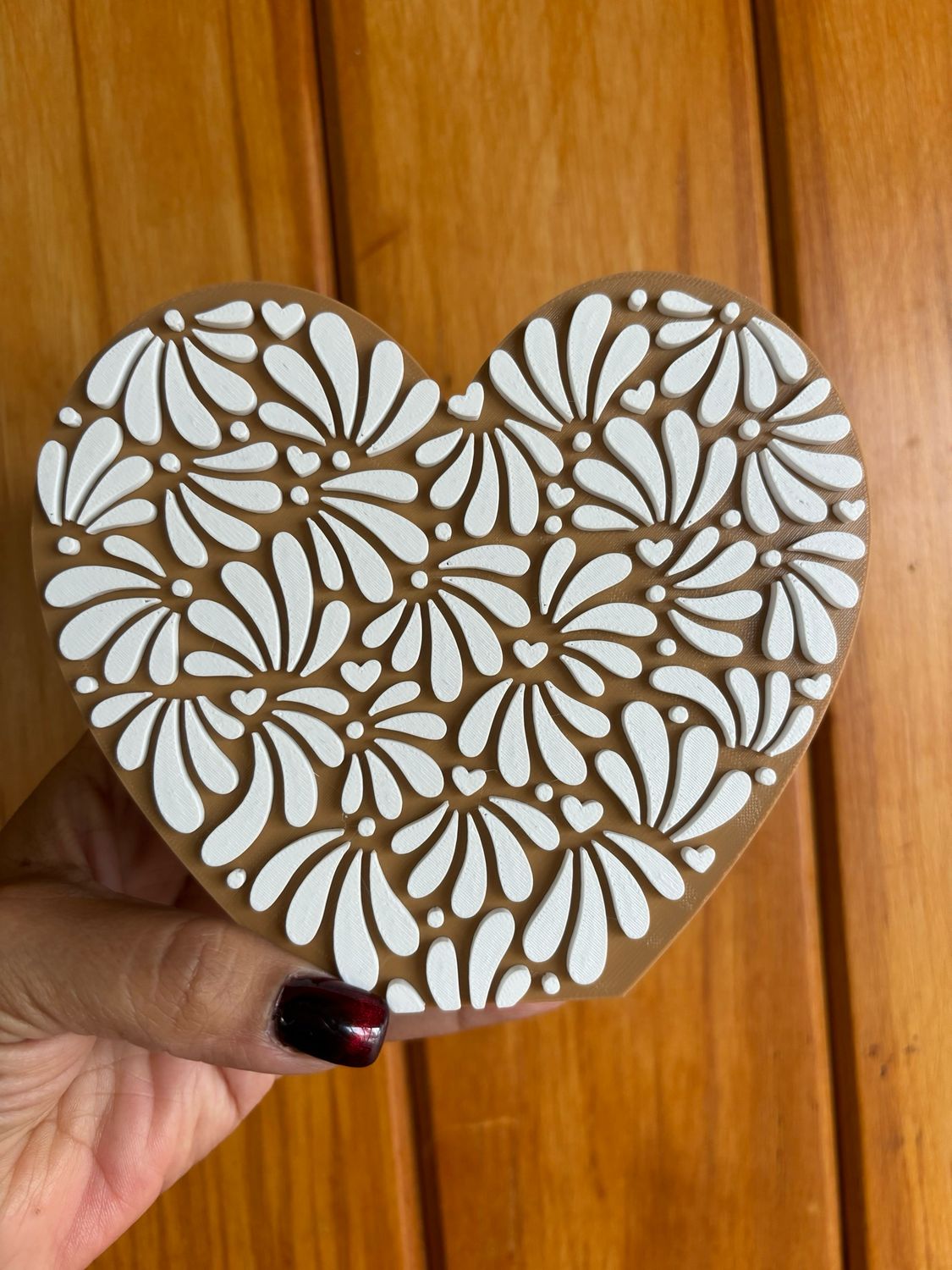 Talavera Pen Holder Heart Shape