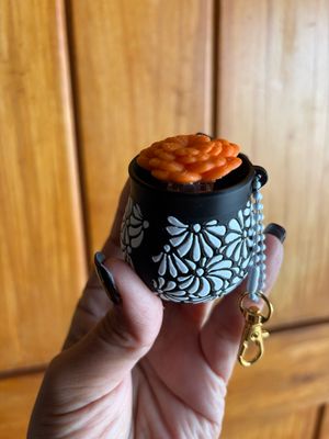 Talavera Cempasuchil Clicker Keychain Version 2