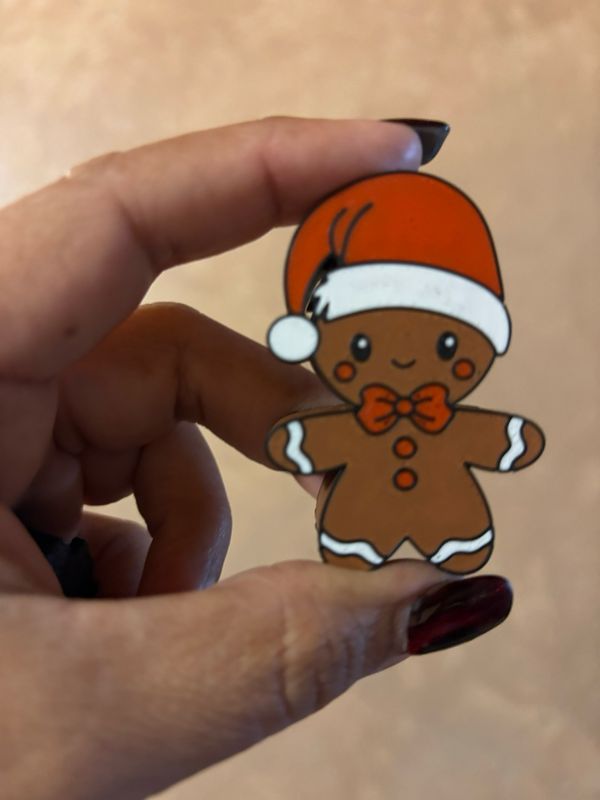 Gingerbread man Strawtopper