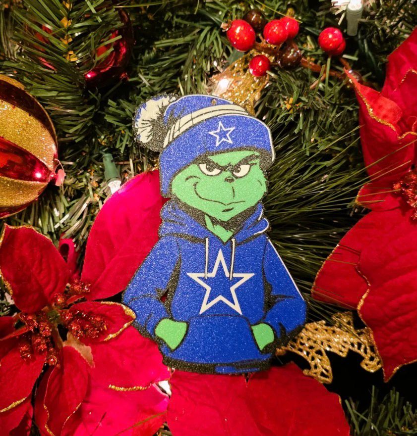 Dallas Grinch Ornament 3d Printed