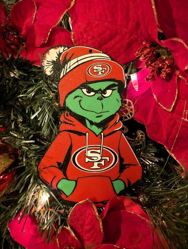 Kansas Chiefs Grinch Ornament 3d Printed