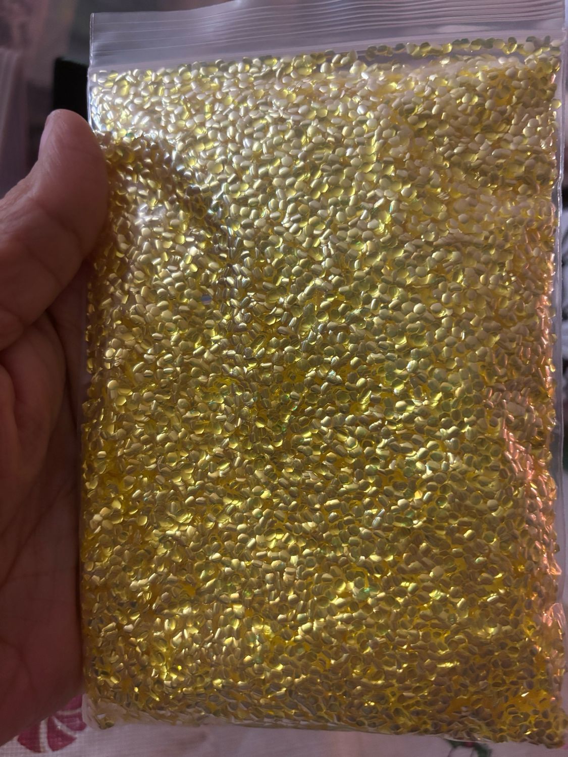 Yellow Gold Bubble Glitter