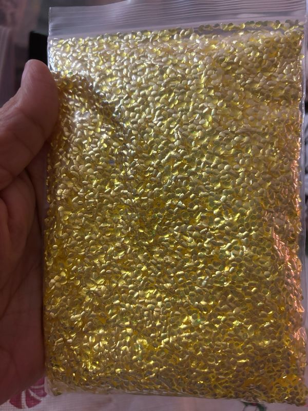 Yellow Gold Bubble Glitter