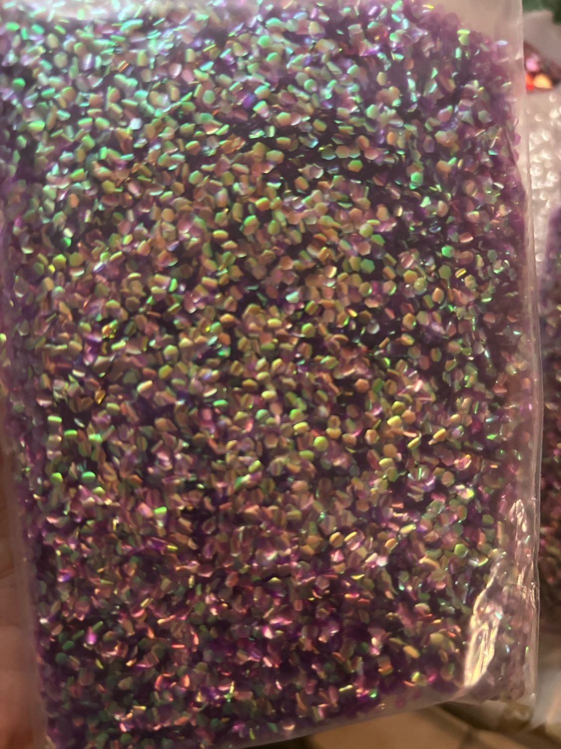 Purple Gold Shift Bubble Glitter