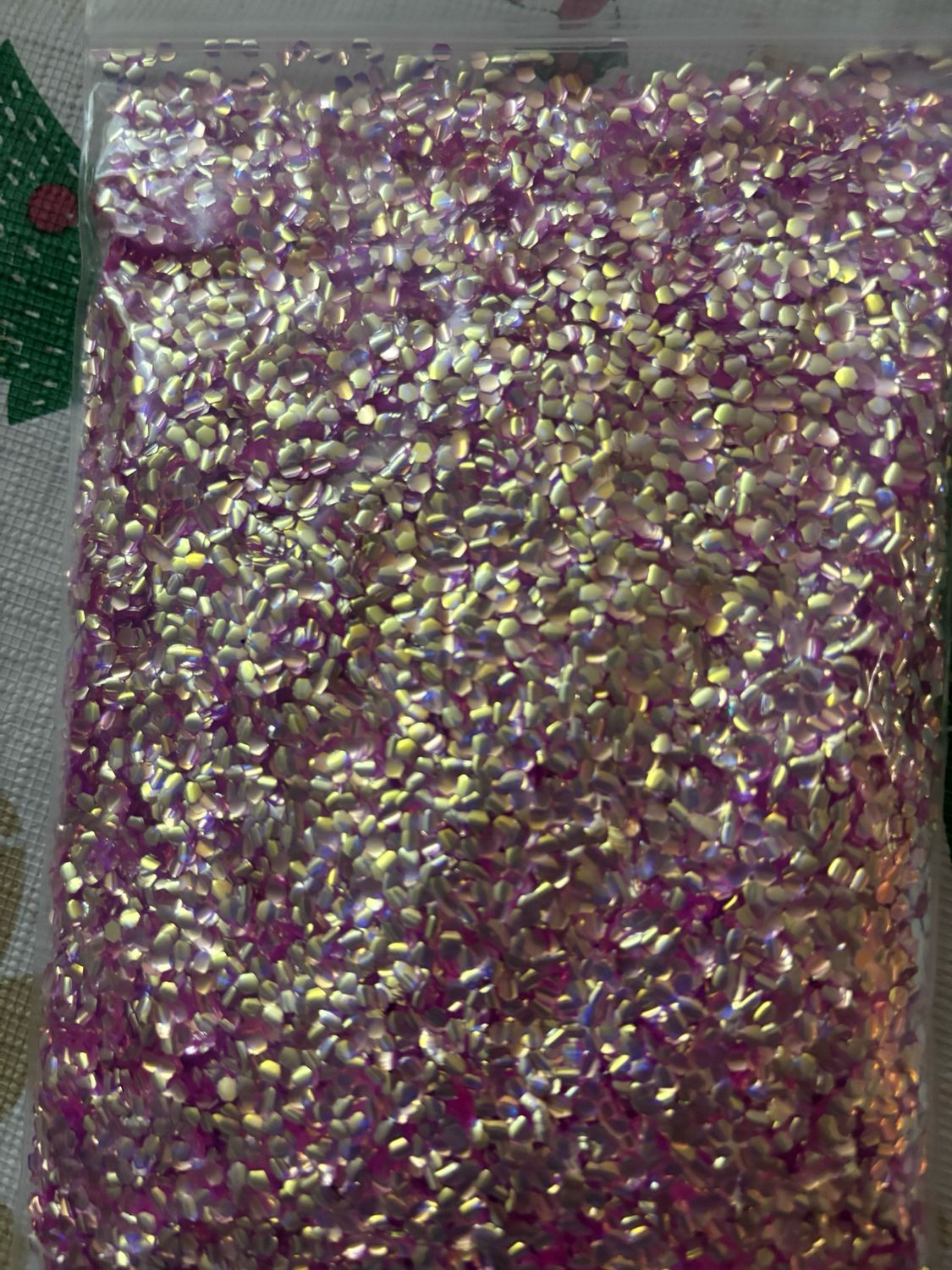 Violet Gold Bubble Glitter