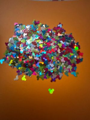 Multi Color Mouse Head Shaped Glitter