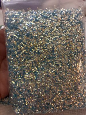 Blue Gold Bubble Glitter