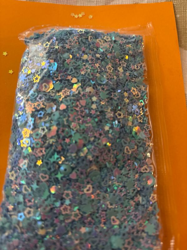 Blue Fun Variety Shaped Glitter