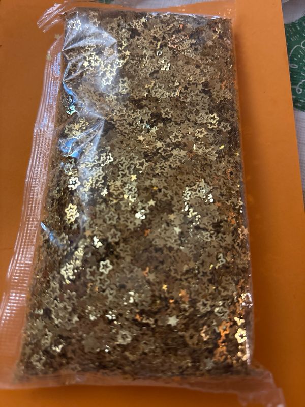 Gold Shaped Glitter