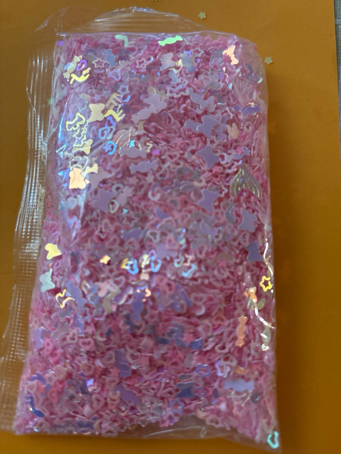 Pink Shaped Glitter Fun Variety