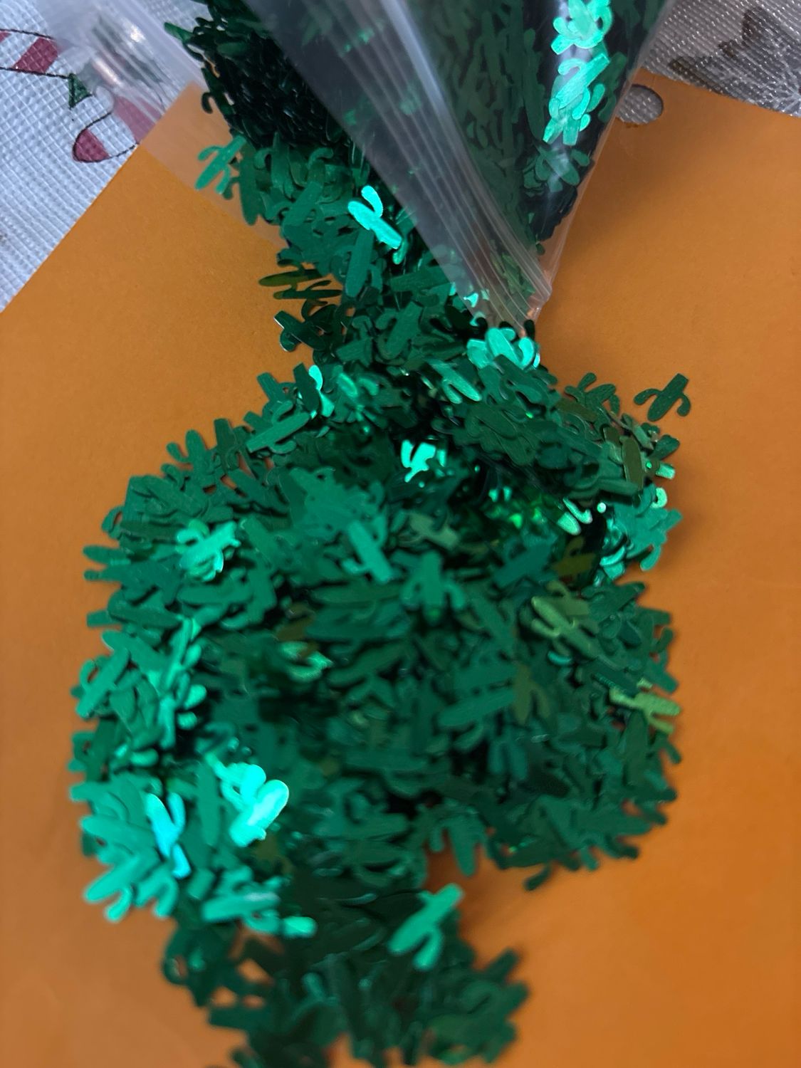 Saguaro Cactus Shaped Glitter