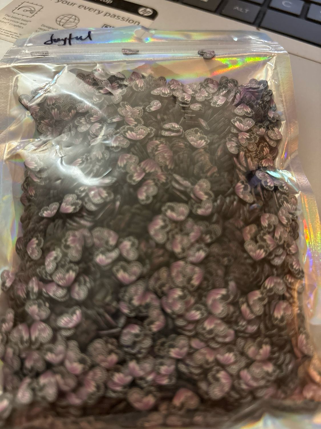 Purple Butterfly Poly Wings