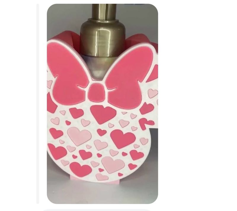Magical Bow With Hearts Bnbw Soap Holder