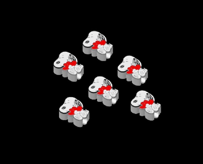 Inspired Snoopy Strawtopper Vday