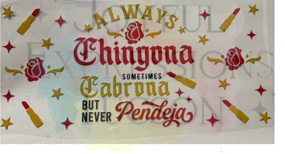 Chingona 16 Oz Cup Wrap