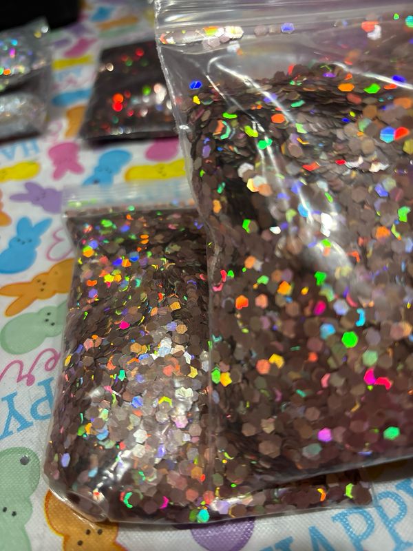 Mocha Brown Holographic All Chunky Glitter 50 G
